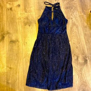 R&M Richards deep blue cocktail dress